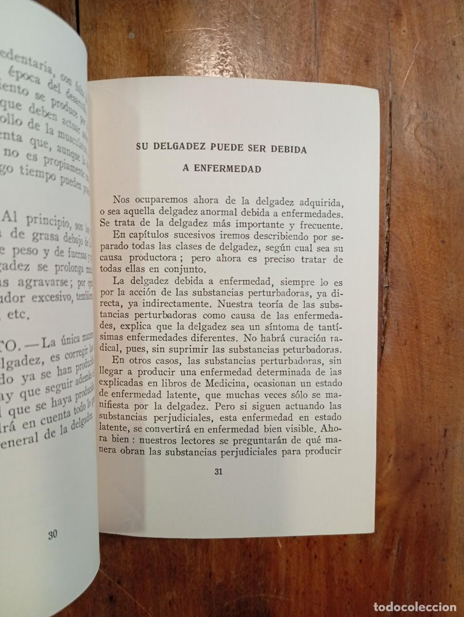 Libros de segunda mano: VANDER, Dr. La delgadez y su curaci&oacute;n - Foto 4