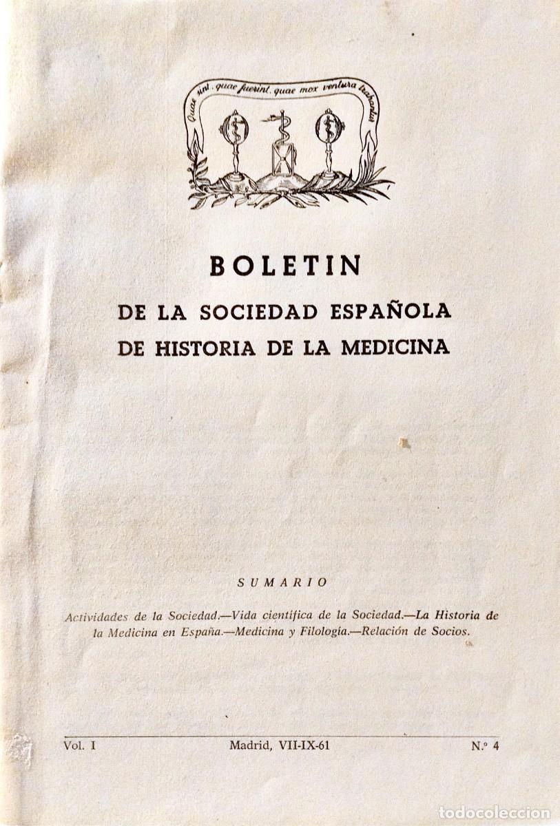 Second hand books: BOLET&Iacute;N DE LA SOCIEDAD ESPA&Ntilde;OLA DE HISTORIA DE LA MEDICINA. HOMENAJE A D. TE&Oacute;FILO HERNANDO