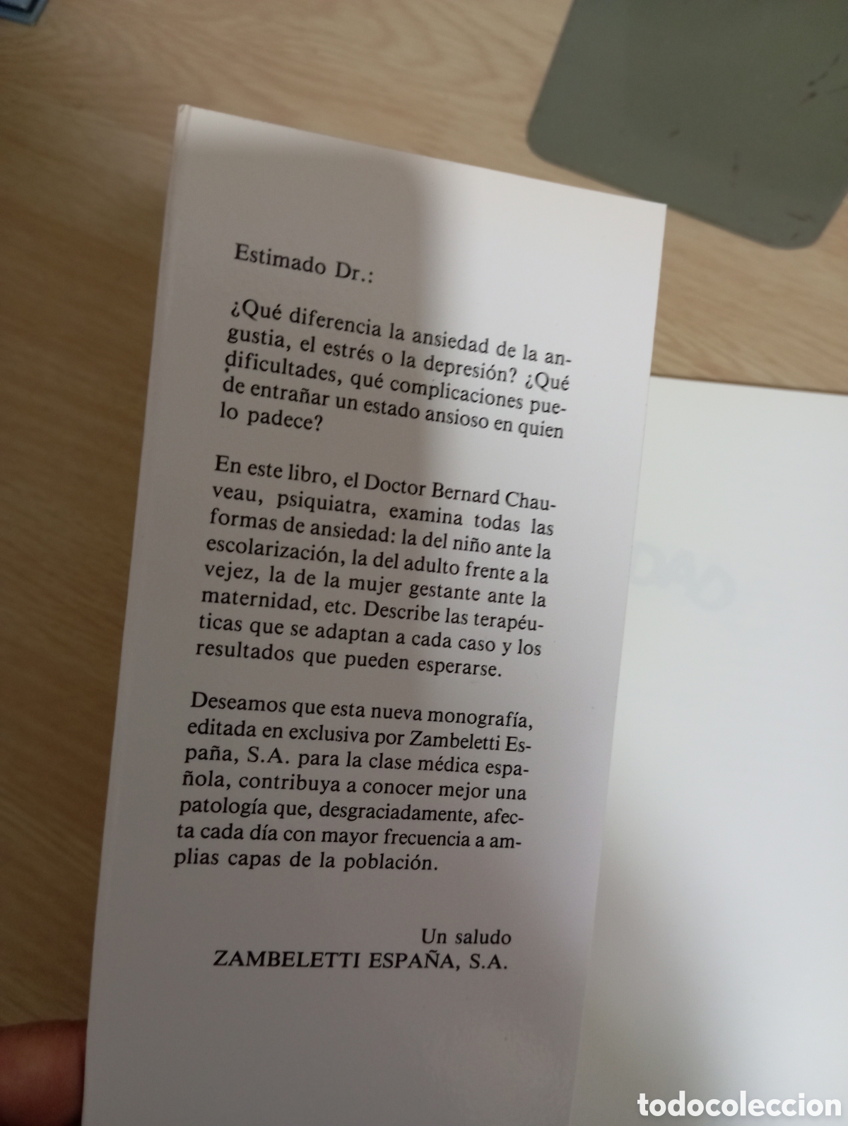 Libros de segunda mano: La ansiedad. De Dr. Bernard Chauveau - Foto 3