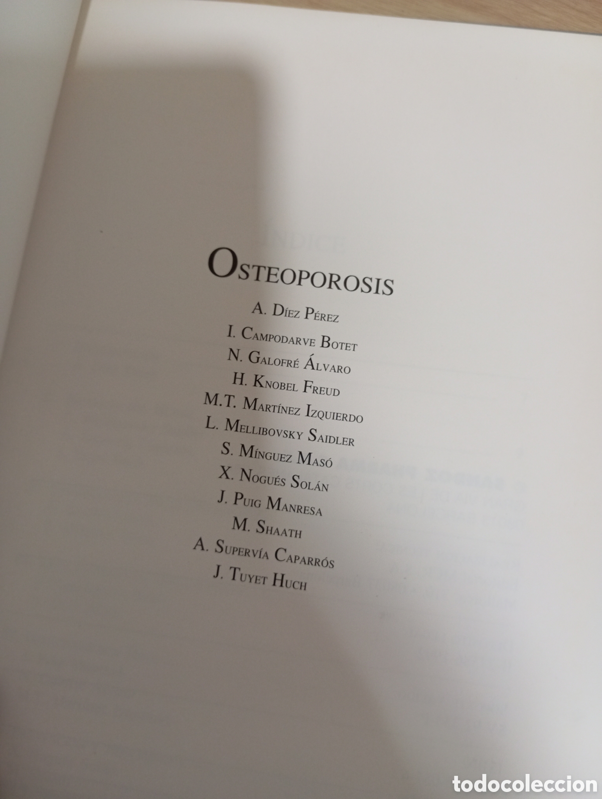 Libros de segunda mano: Osteoporosis. D&iacute;ez P&eacute;rez - Foto 3