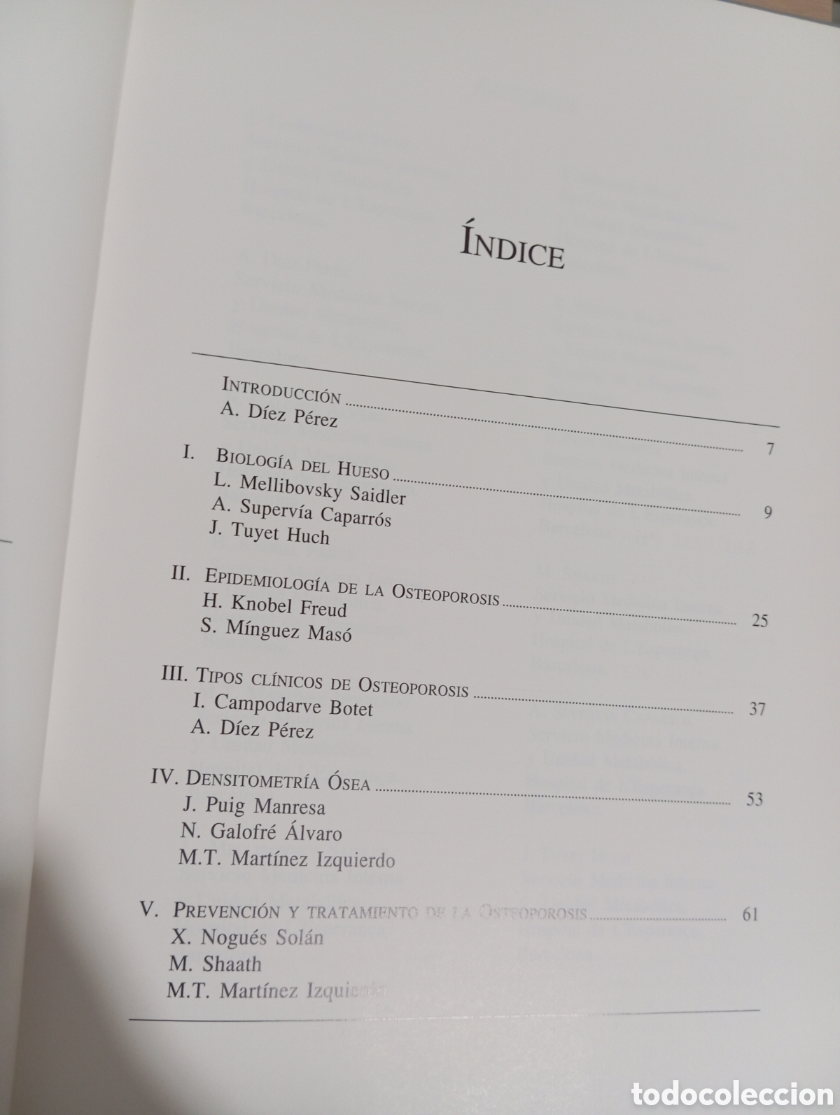 Libros de segunda mano: Osteoporosis. D&iacute;ez P&eacute;rez - Foto 5