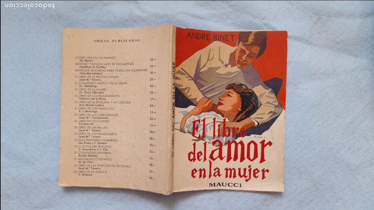 Libros de segunda mano: El amor y la emoci&oacute;n en la mujer. Andre Binet. 1&ordf; Edici&oacute;n. - Foto 10