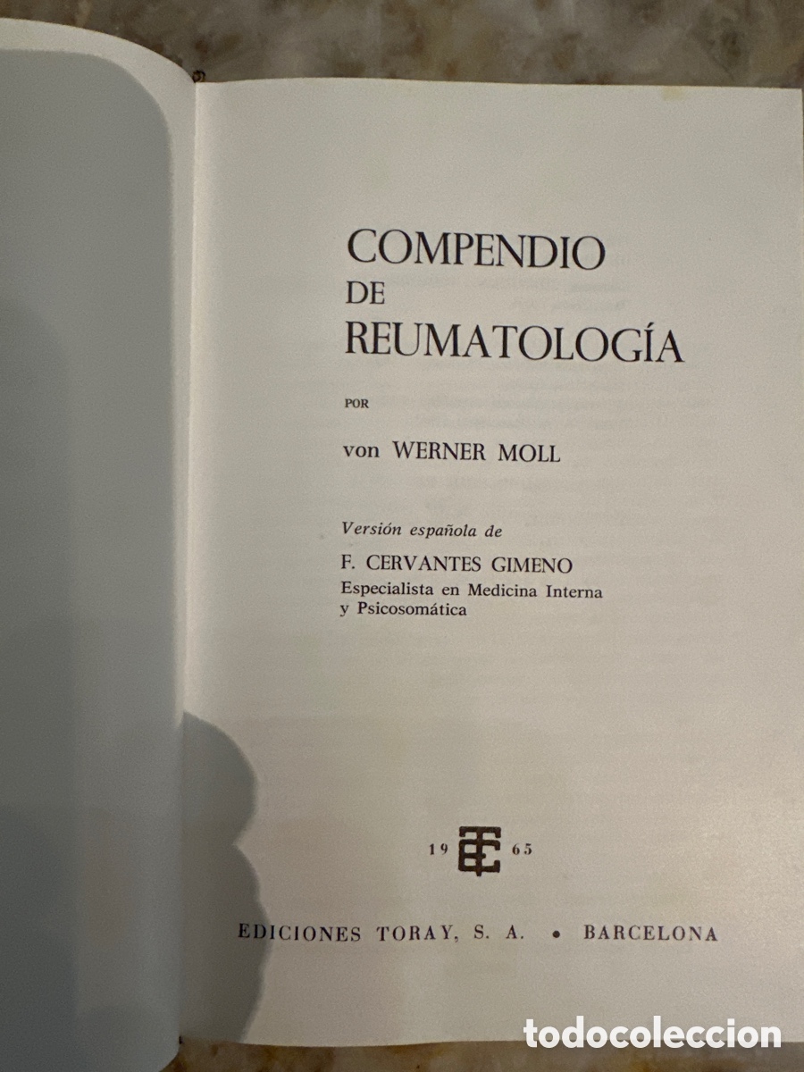 Libros de segunda mano: WERNER MOLL. COMPENDIO DE REUMATOLOG&Iacute;A. - Foto 3
