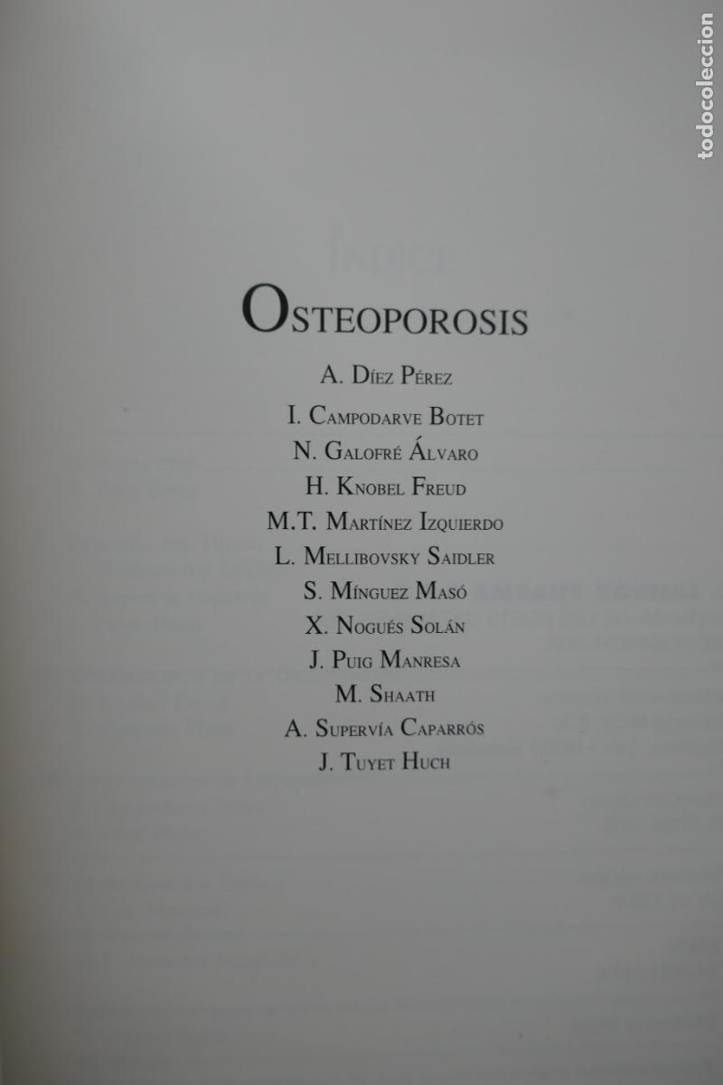 Libros de segunda mano: OSTEOPOROSIS - A DIEZ PEREZ - Foto 3