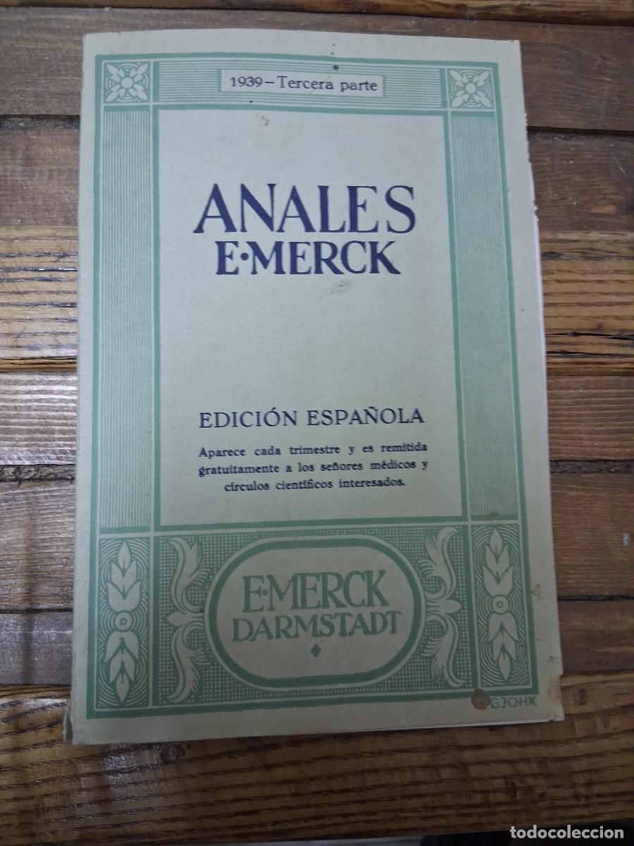 Libros de segunda mano: Libro del a&ntilde;o 1939 medico anales E. Merck Darmstadt