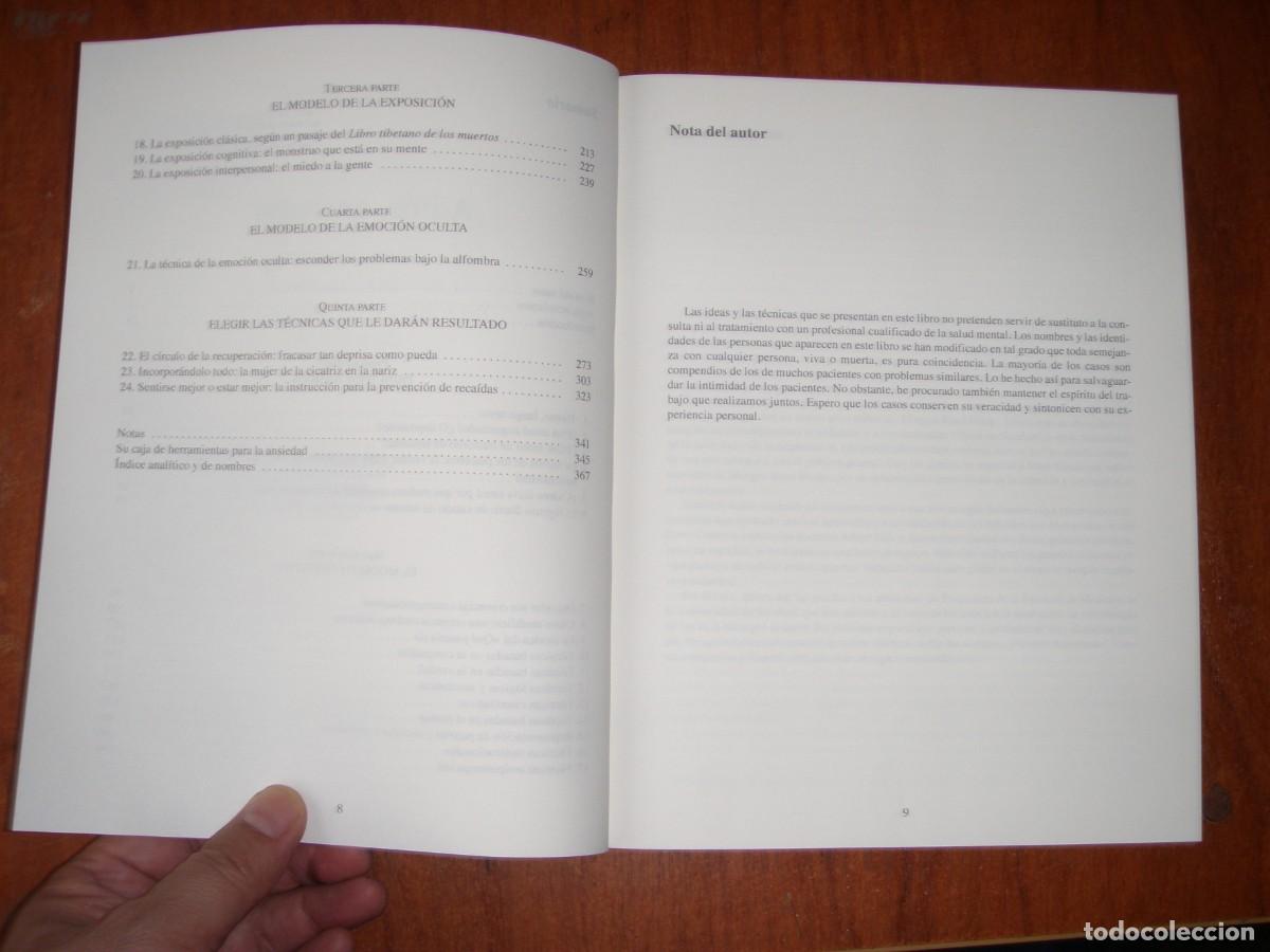 Libros de segunda mano: ADIOS ANSIEDAD DAVID D BURNS - Foto 5