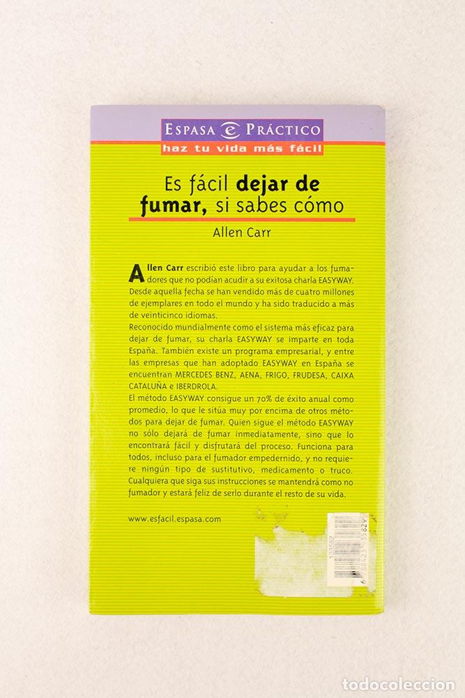 Libros de segunda mano: Es f&aacute;cil dejar de fumar - Allen Carr - Foto 2