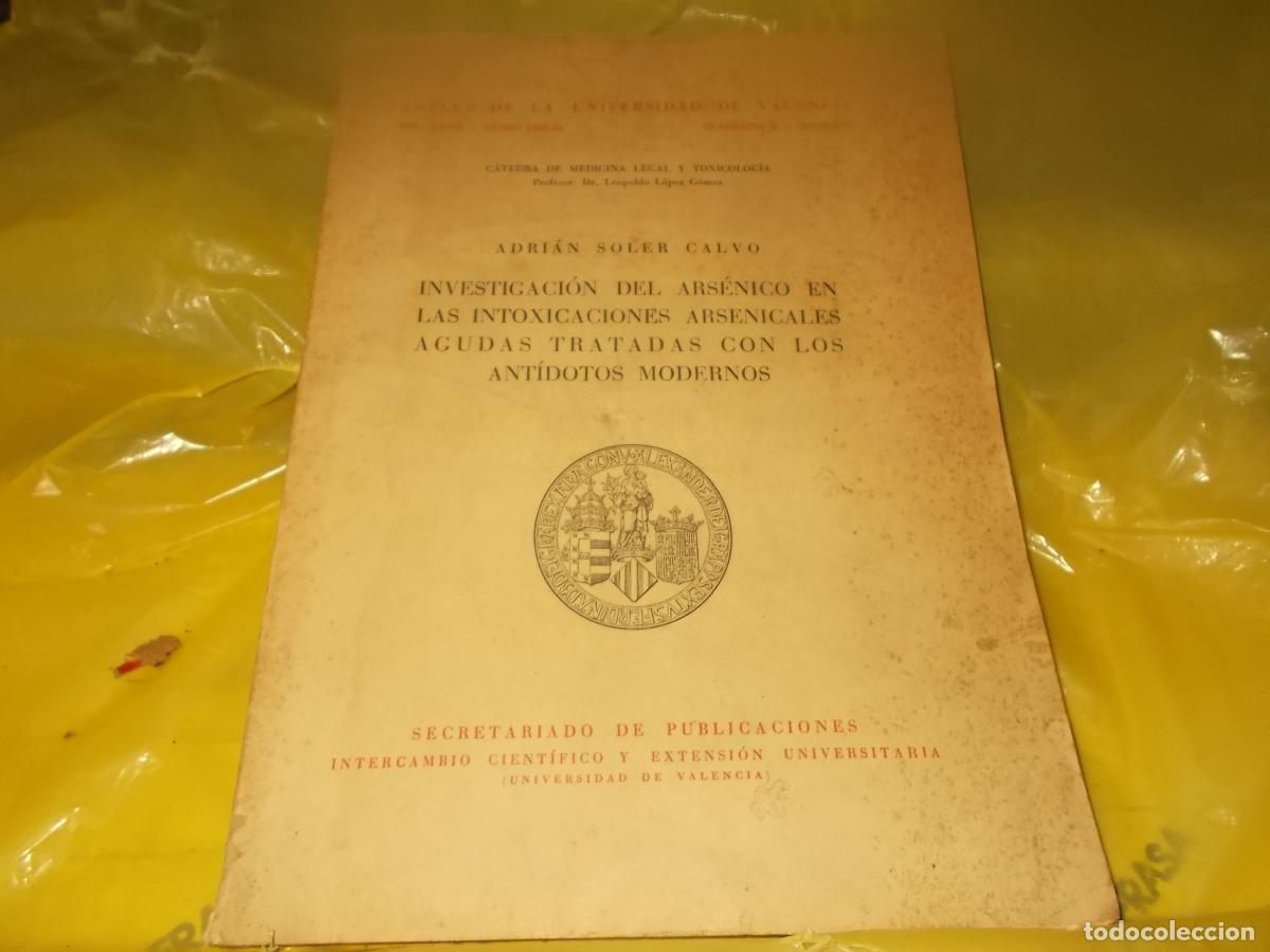 Gebrauchte B&uuml;cher: Investigaci&oacute;n del ars&eacute;nico en las intoxicaciones...