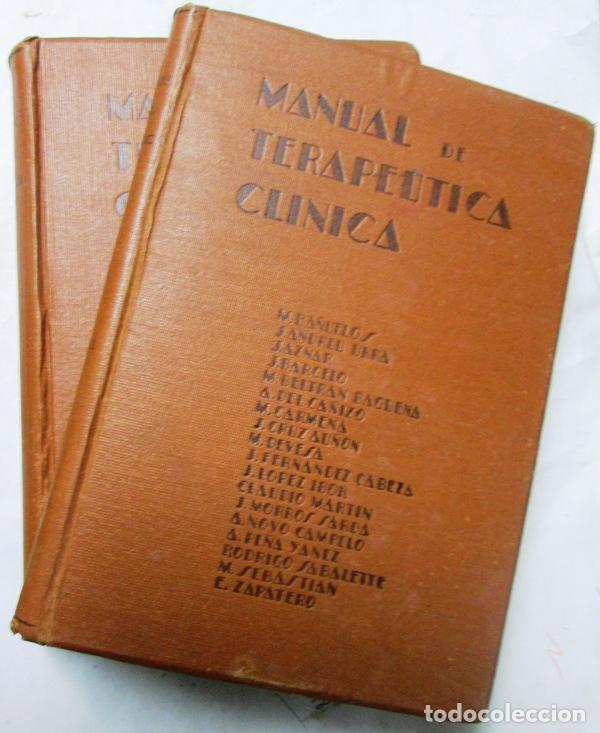 Libros de segunda mano: BA&Ntilde;UELOS, Dr. M. (Publicado bajo la direcci&oacute;n del profesor) - MANUAL DE TERAPEUTICA CLINICA. (2 Vol&uacute;