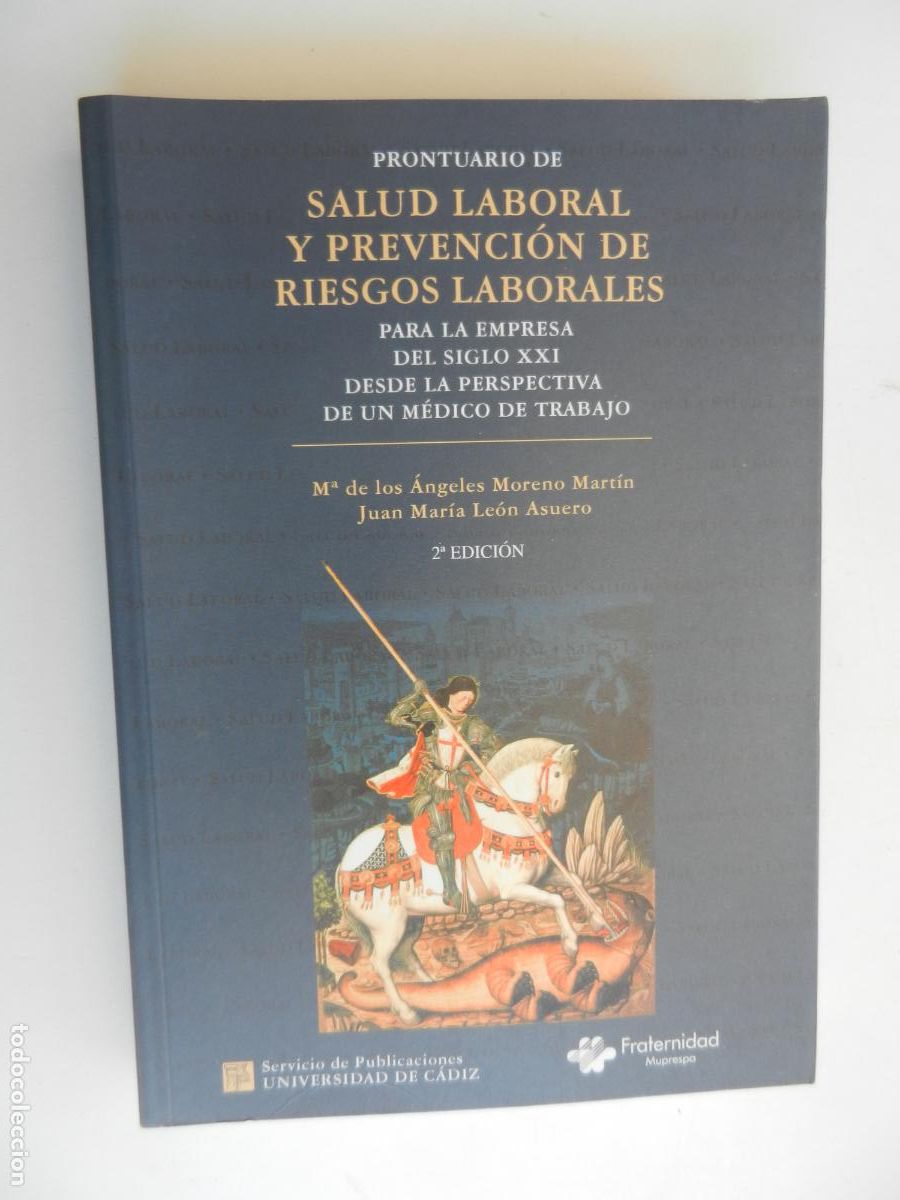 Gebrauchte B&uuml;cher: PRONTUARIO DE SALUD LABORAL Y PREVENCI&Oacute;N DE RIESGOS LABORALES-&Aacute;NGELES MORERO/JUAN M&ordf; LE&Oacute;N-UCA 2001.