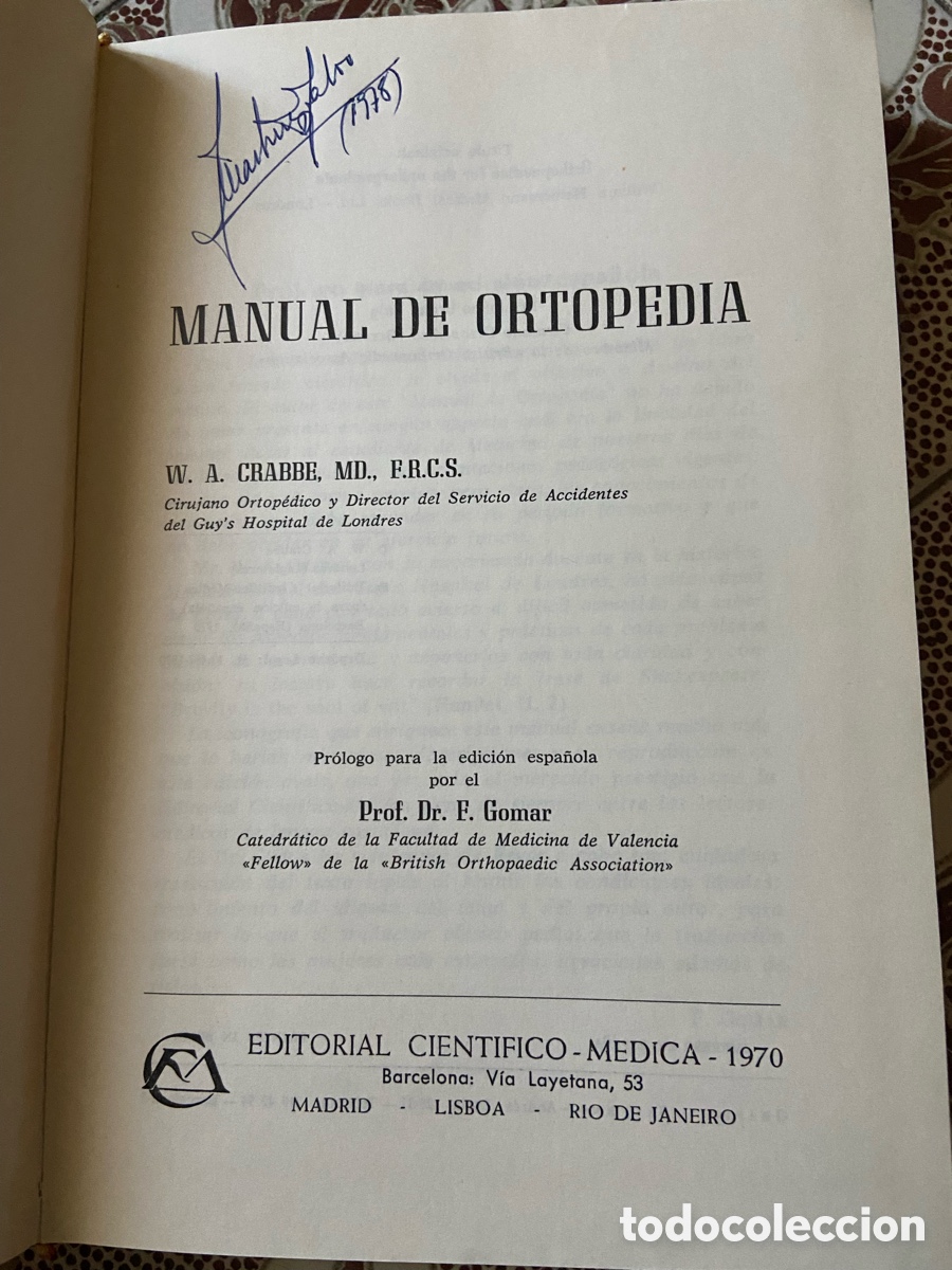 Libros de segunda mano: Manual de Ortopedia de W. A. Crabbe - Foto 2