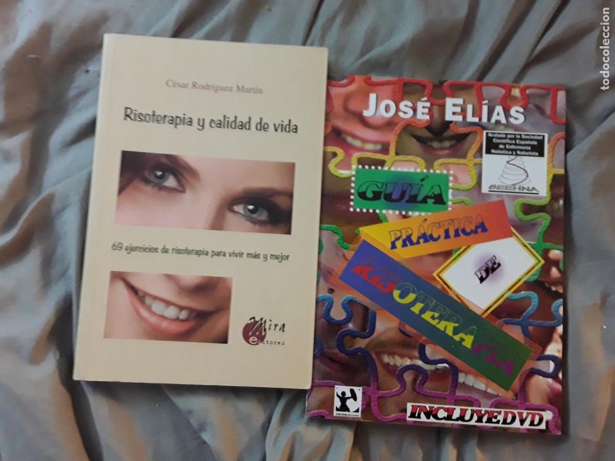 Second hand books: Gu&iacute;a pr&aacute;ctica de risoterapia (Jos&eacute; El&iacute;as)/Risoterapia y calidad de vida (C&eacute;sar Rodr&iacute;guez) Excelente