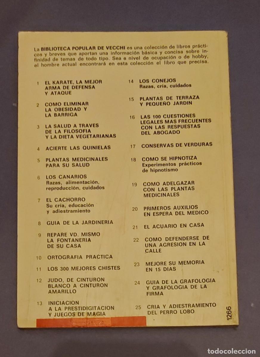 Libros de segunda mano: Manual pr&aacute;ctico de Karate de Cesar Barioli. Editorial de Vecchi 1975 - Foto 2