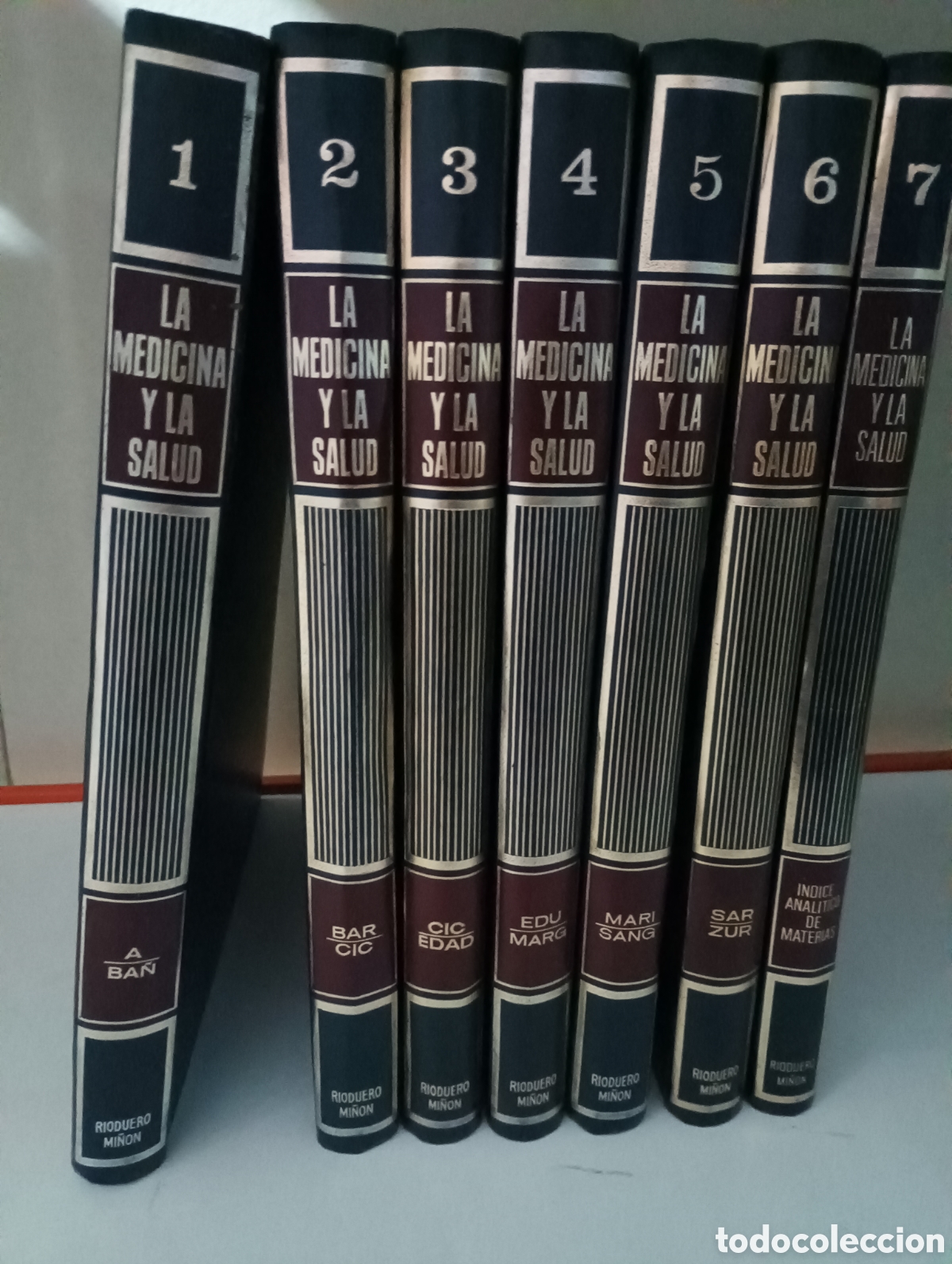 Libros de segunda mano: La medicina y la salud - Rioduero Mi&ntilde;&oacute;n - Siete tomos