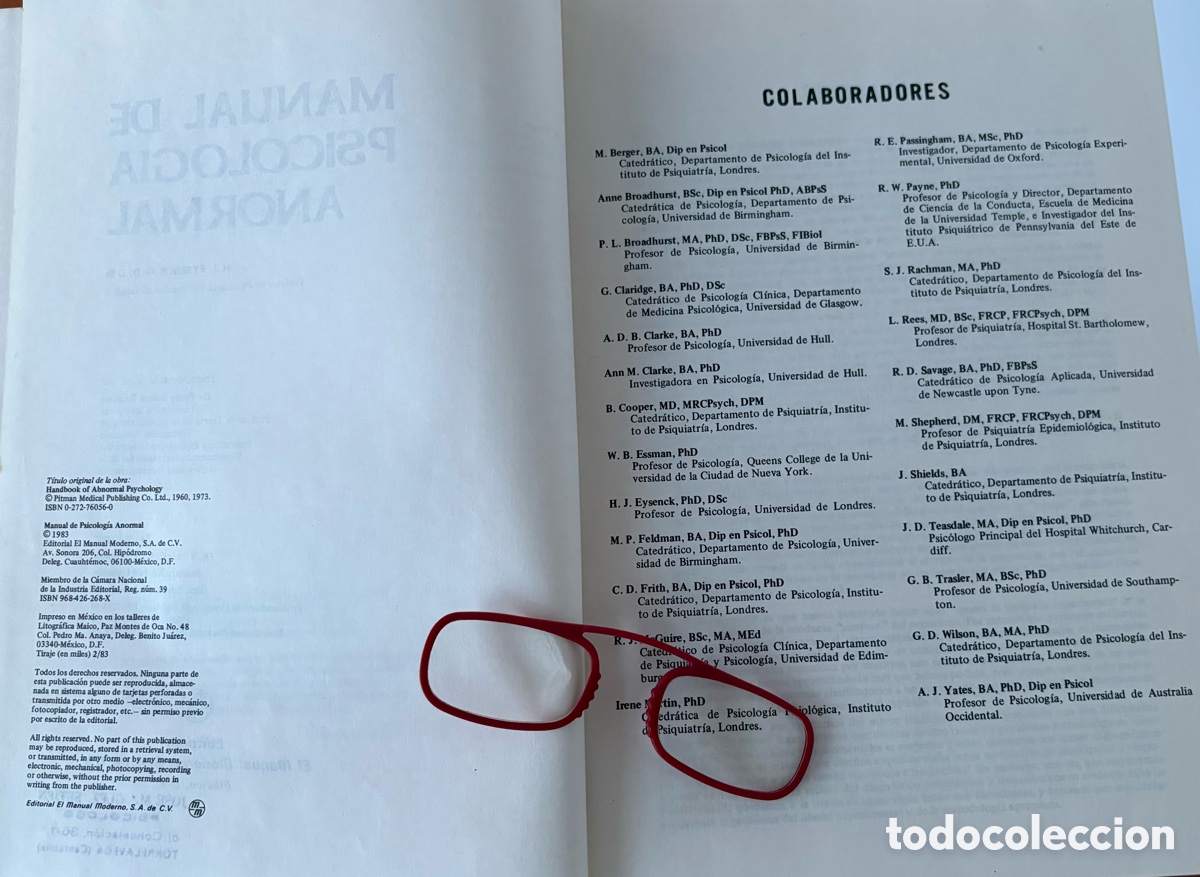 Libros de segunda mano: Manual de psicolog&iacute;a anormal. - Foto 3