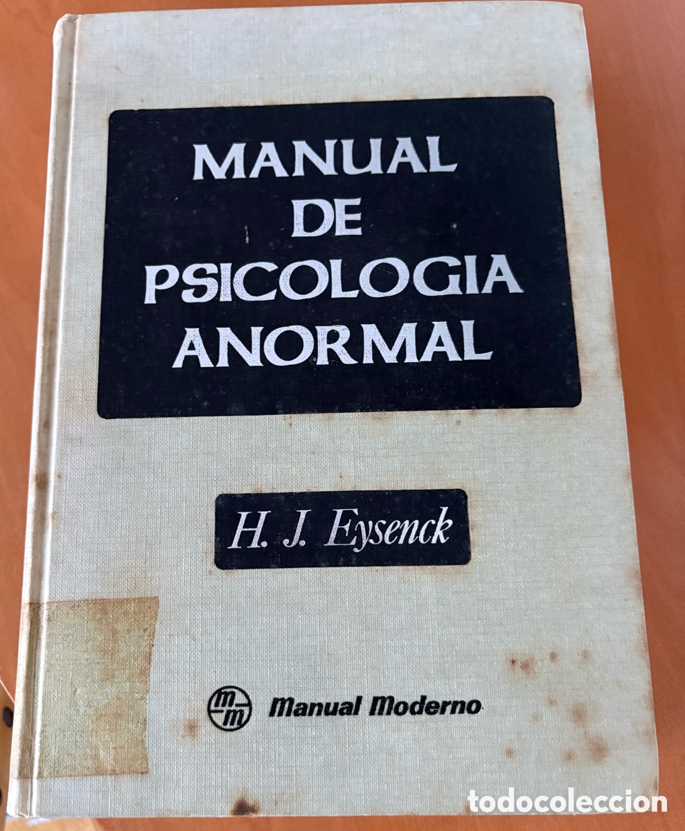 Libros de segunda mano: Manual de psicolog&iacute;a anormal.