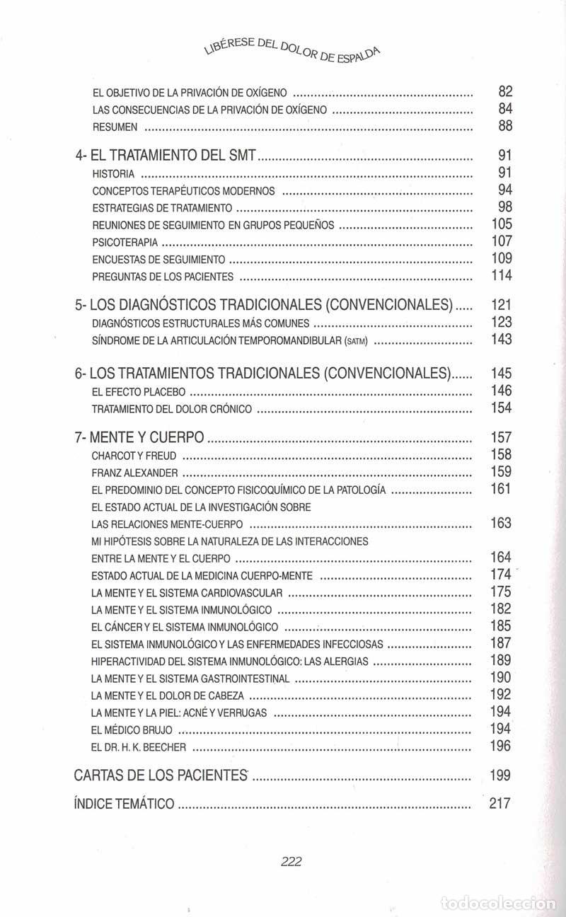 Libros de segunda mano: Lib&eacute;rese del dolor de espalda - John E. Sarno - Foto 5