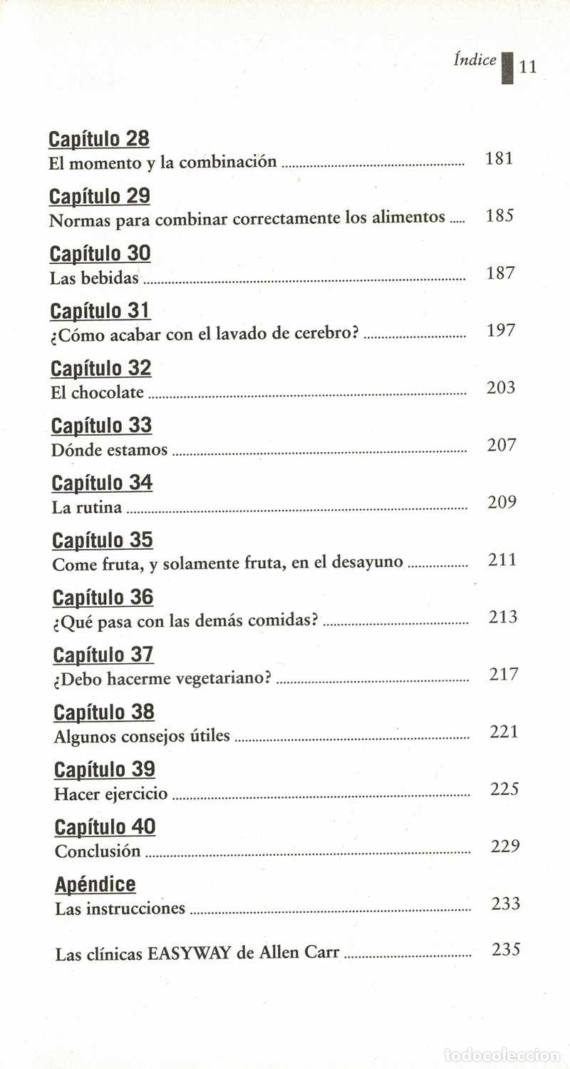 Libros de segunda mano: Es f&aacute;cil perder peso - Allen Carr - Foto 6