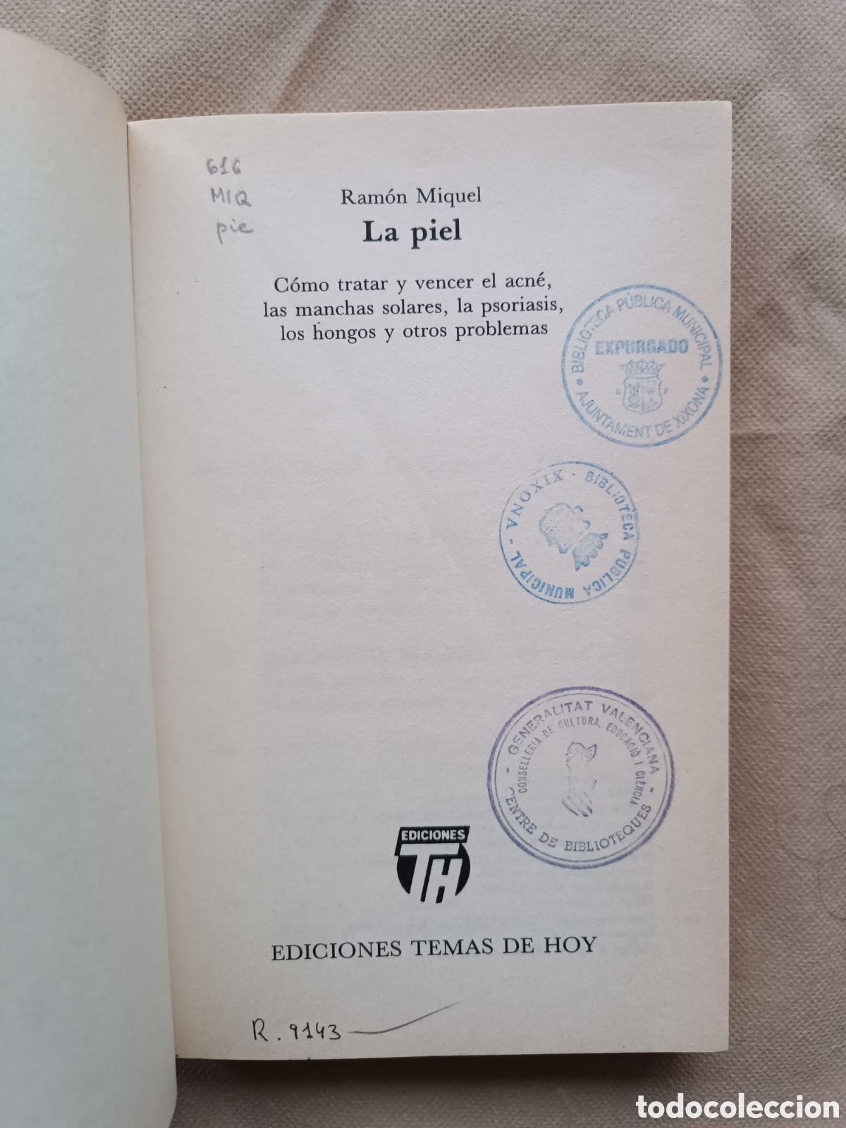 Libros de segunda mano: La piel. Ram&oacute;n Miquel - Foto 3