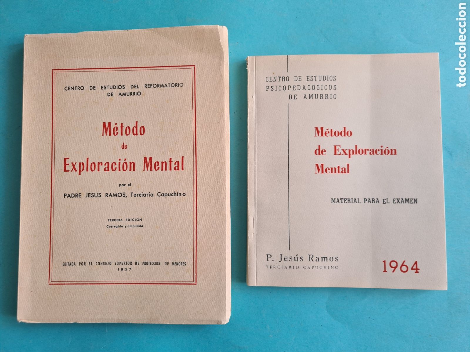 Second hand books: METODO DE EXPLORACION MENTAL - LOTE DE 2 LIBROS DE 1957 Y 1964 - REFORMATORIO DE AMURRIO (ALAVA)