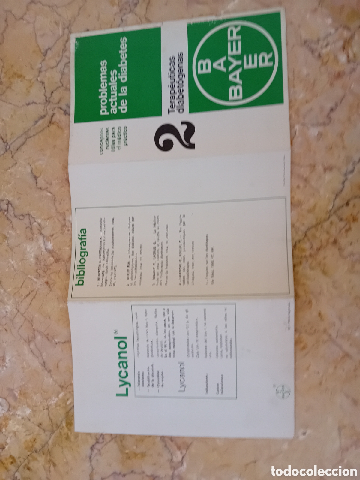 Libros de segunda mano: Catalogo antigui Bayer n&deg; 2 problemas actuales de la diabetes