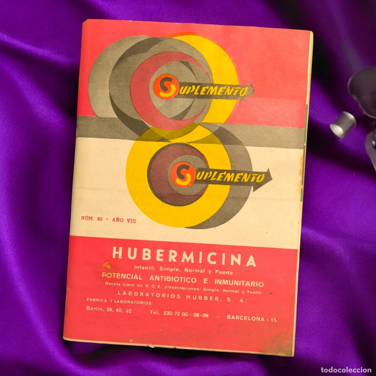 Libri di seconda mano: Revista M&eacute;dica Vintage Suplemento N&ordm; 80 A&ntilde;o VIII &ndash; Publicidad Farmac&eacute;utica Hubermicina