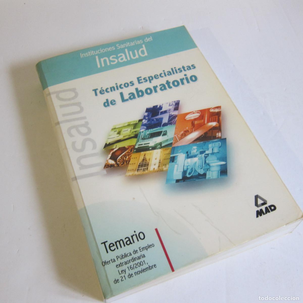 Libros de segunda mano: T&Eacute;CNICOS ESPECIALISTAS DE LABORATORIO - TEMARIO (MAD) SALUD MEDICINA