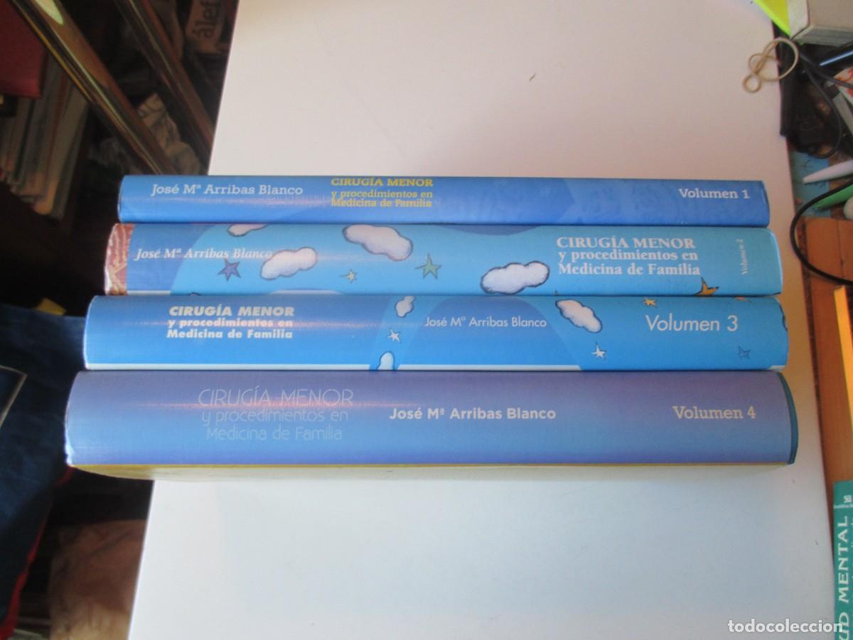 Libros de segunda mano: JOS&Eacute; M&ordf; ARRIBAS BLANCO Cirug&iacute;a menor y procedimientos en medicina de familia (4 tomos) W39934