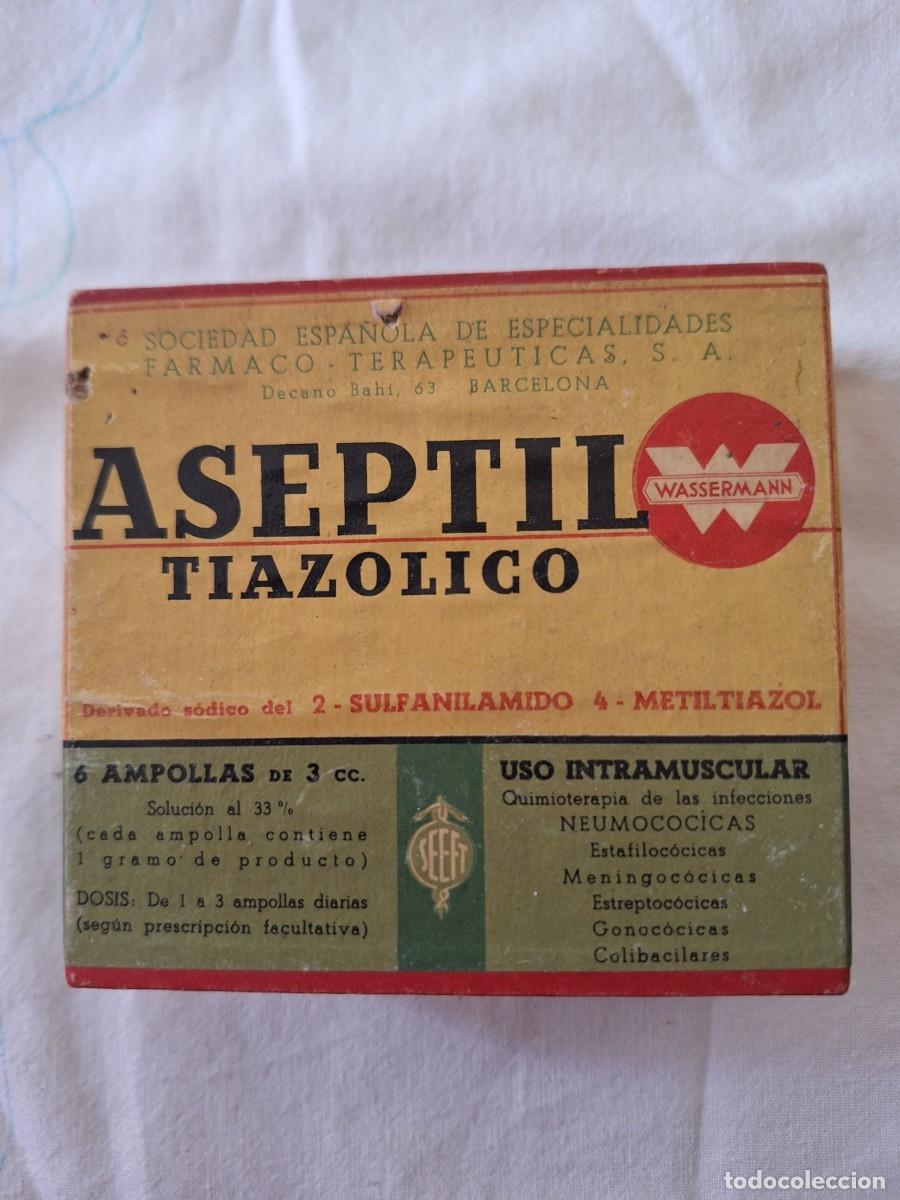 Libros de segunda mano: ASEPTIL TIAZOLICO MEDICAMENTO ANTIGUO