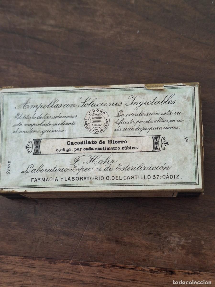 Libros de segunda mano: CACODILATO de HIERRO medicamento antiguo SOBRE 1905
