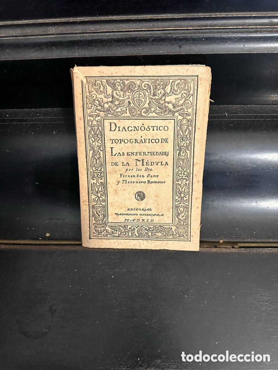 Libros de segunda mano: DIAGN&Oacute;STICO TOPOGR&Aacute;FICO DE LAS ENFERMEDADES DE LA M&Eacute;DULA. Fern&aacute;ndez Sanz. Mesonero Romanos. 1919