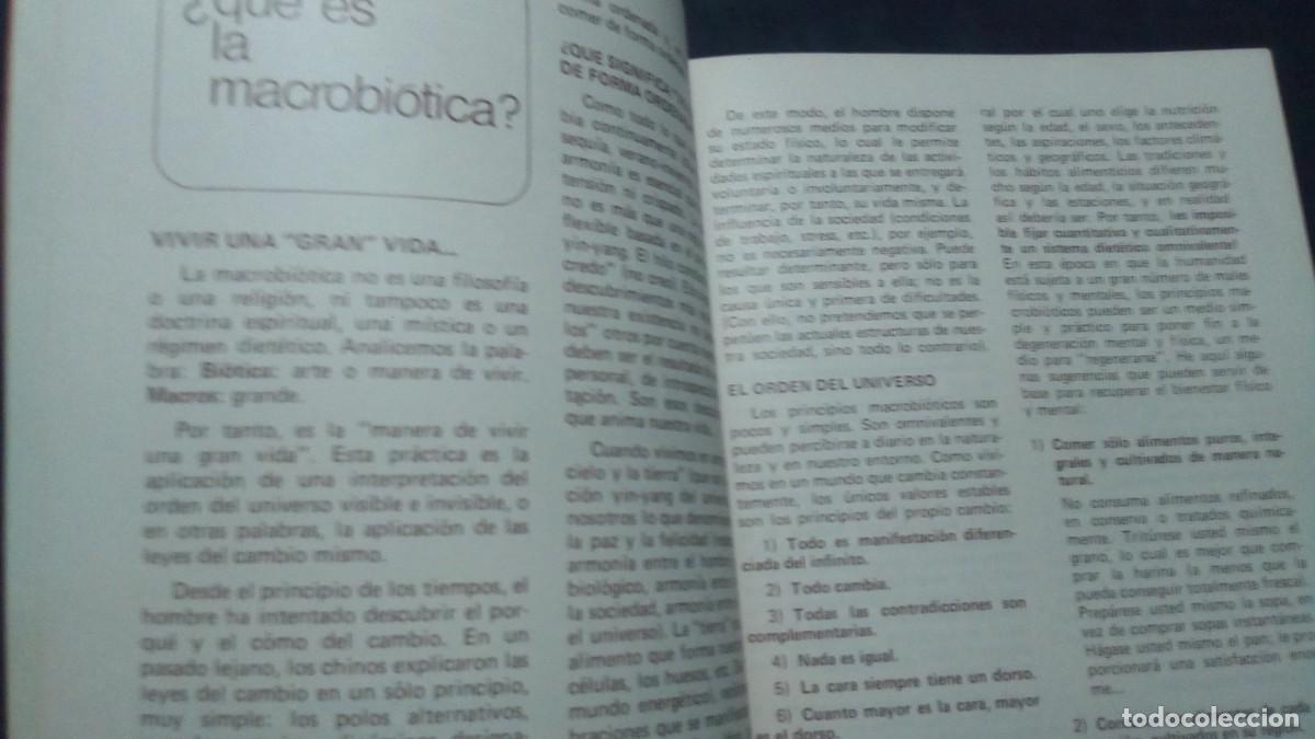 Libros de segunda mano: GU&Iacute;A PR&Aacute;CTICA DE LA MACROBI&Oacute;TICA-1976 - Foto 3