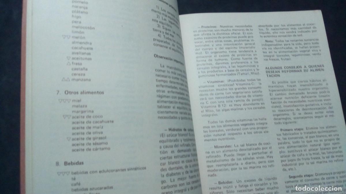 Libros de segunda mano: GU&Iacute;A PR&Aacute;CTICA DE LA MACROBI&Oacute;TICA-1976 - Foto 4