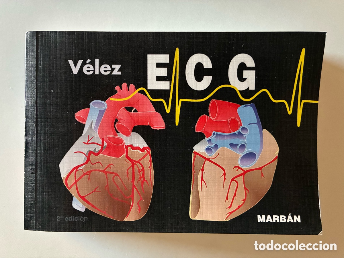 Libros de segunda mano: V&Eacute;LEZ ECG MARB&Aacute;N. ELECTROCARDIOGRAF&Iacute;A