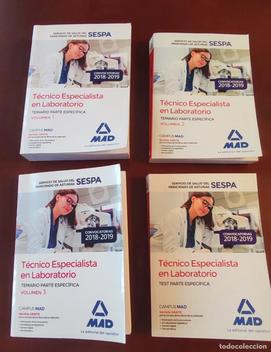 Libros de segunda mano: 3 Temarios Espec. + Test:T&eacute;cnico Especialista Laboratorio -MAD-Cualquier Comunidad Aut&oacute;noma