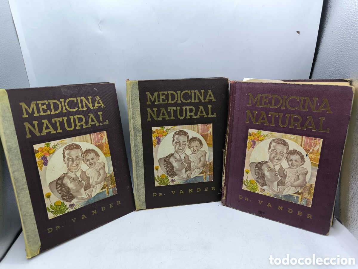 Second hand books: Medicina natural moderna ciencia de curar. Doctor Adr. Vander. 3 tomos