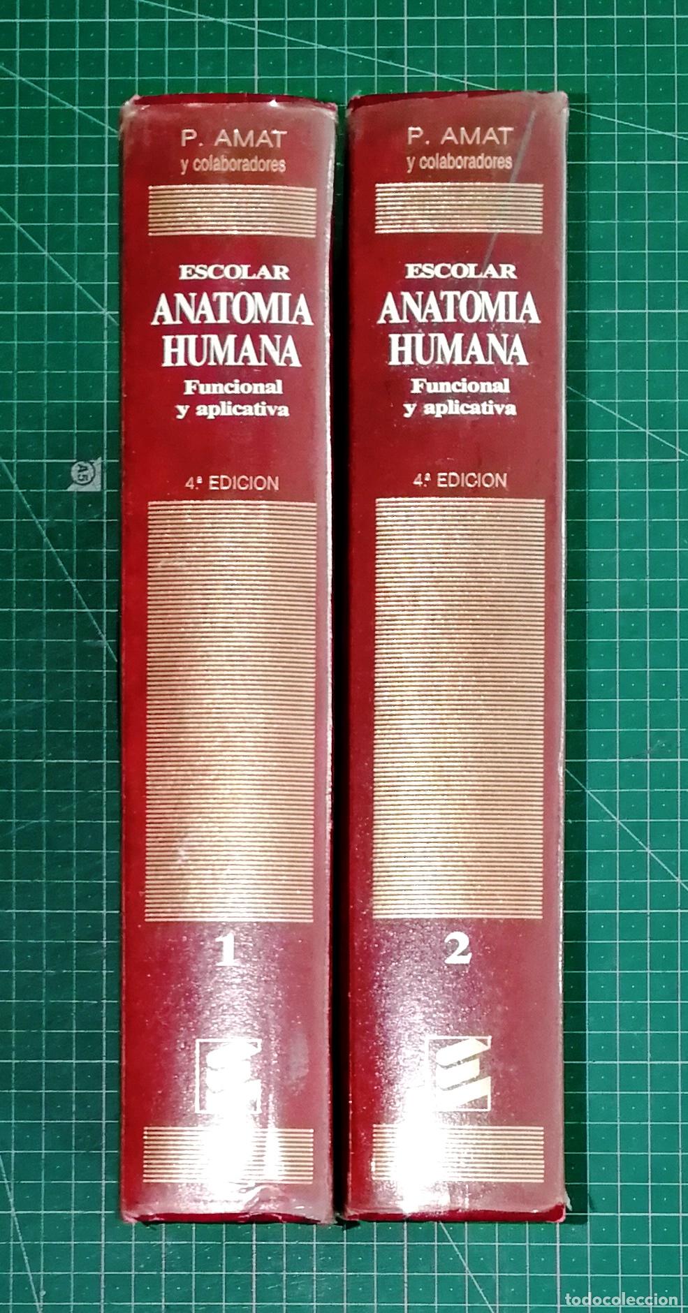 Gebrauchte B&uuml;cher: ANATOM&Iacute;A HUMANA : Funcional y aplicativa (Escolar) (2 vol.) / P. Amat Mu&ntilde;oz. - Espaxs, 1990-91