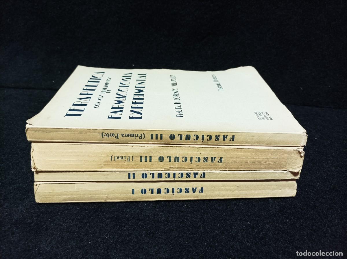 Libros de segunda mano: TERAP&Eacute;UTICA CON SUS FUNDAMENTOS DE FARMACOLOG&Iacute;A EXPERIMENTAL - 4 LIBROS