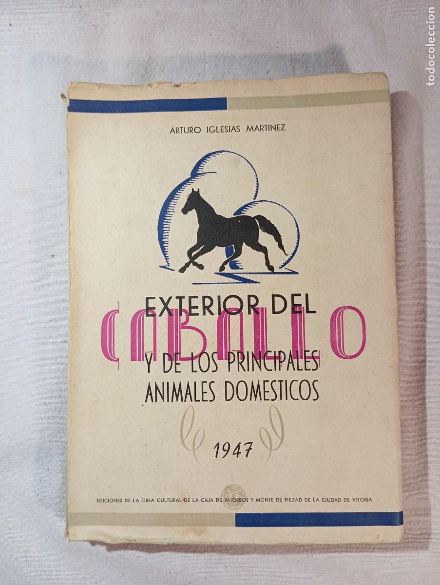 Libros de segunda mano: Exterior del Caballo y Animales Dom&eacute;sticos 1947 - A. Iglesias - Folleto Escopetas Sarasqueta