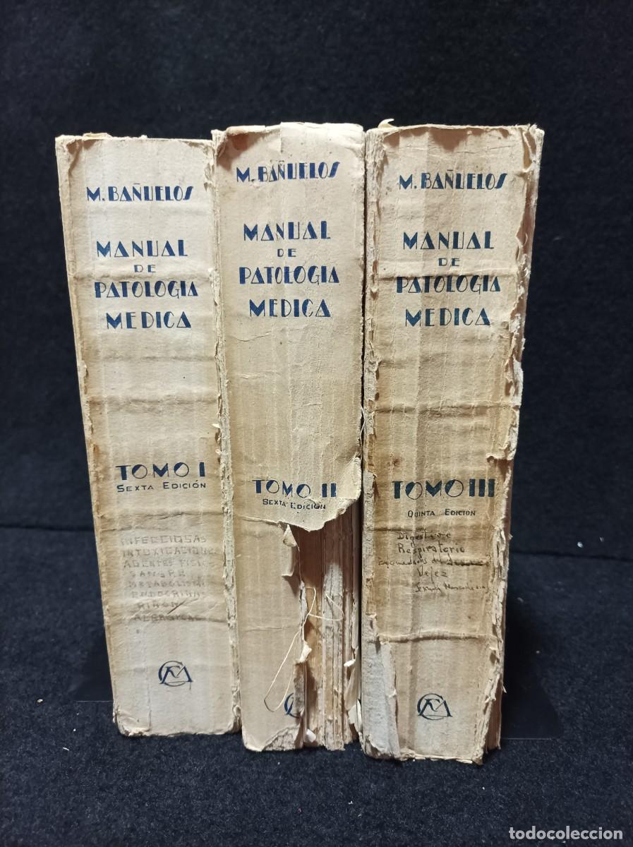 Libros de segunda mano: Manual de Patolog&iacute;a M&eacute;dica. 3 tomos - BA&Ntilde;UELOS, M
