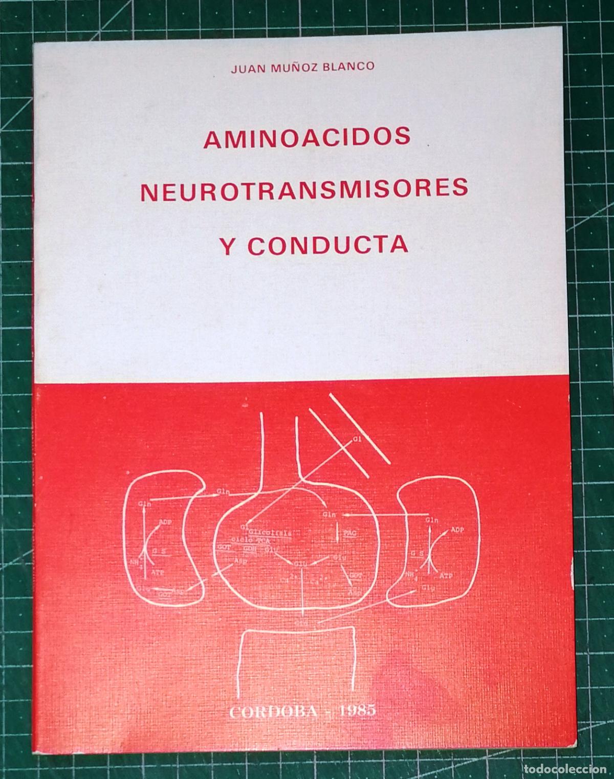 Libros de segunda mano: AMINO&Aacute;CIDOS, NEUROTRANSMISORES Y CONDUCTA (Monograf&iacute;as ; 14) / Juan Mu&ntilde;oz Blanco