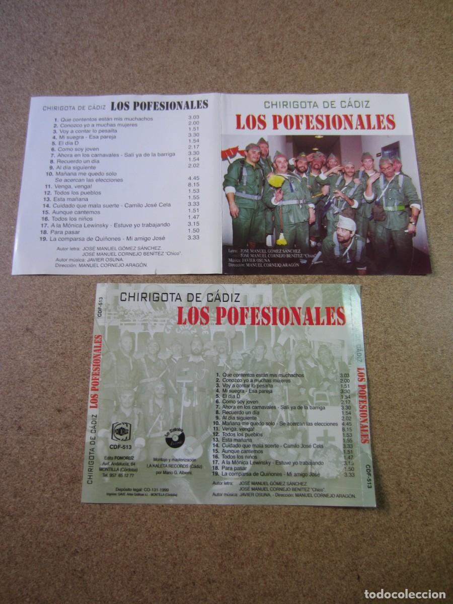 Libros de segunda mano: Los Pofesionales (Carnaval de C&aacute;diz) (SOLO CARATULAS)