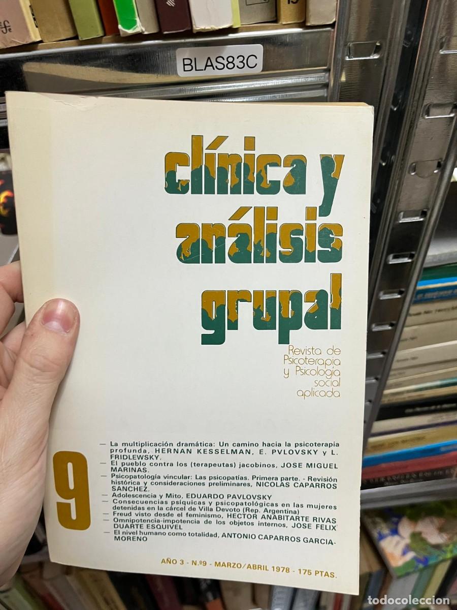 Libros de segunda mano: BLAS83C &ndash; Revista Cl&iacute;nica y An&aacute;lisis Grupal, n&ordm; 9