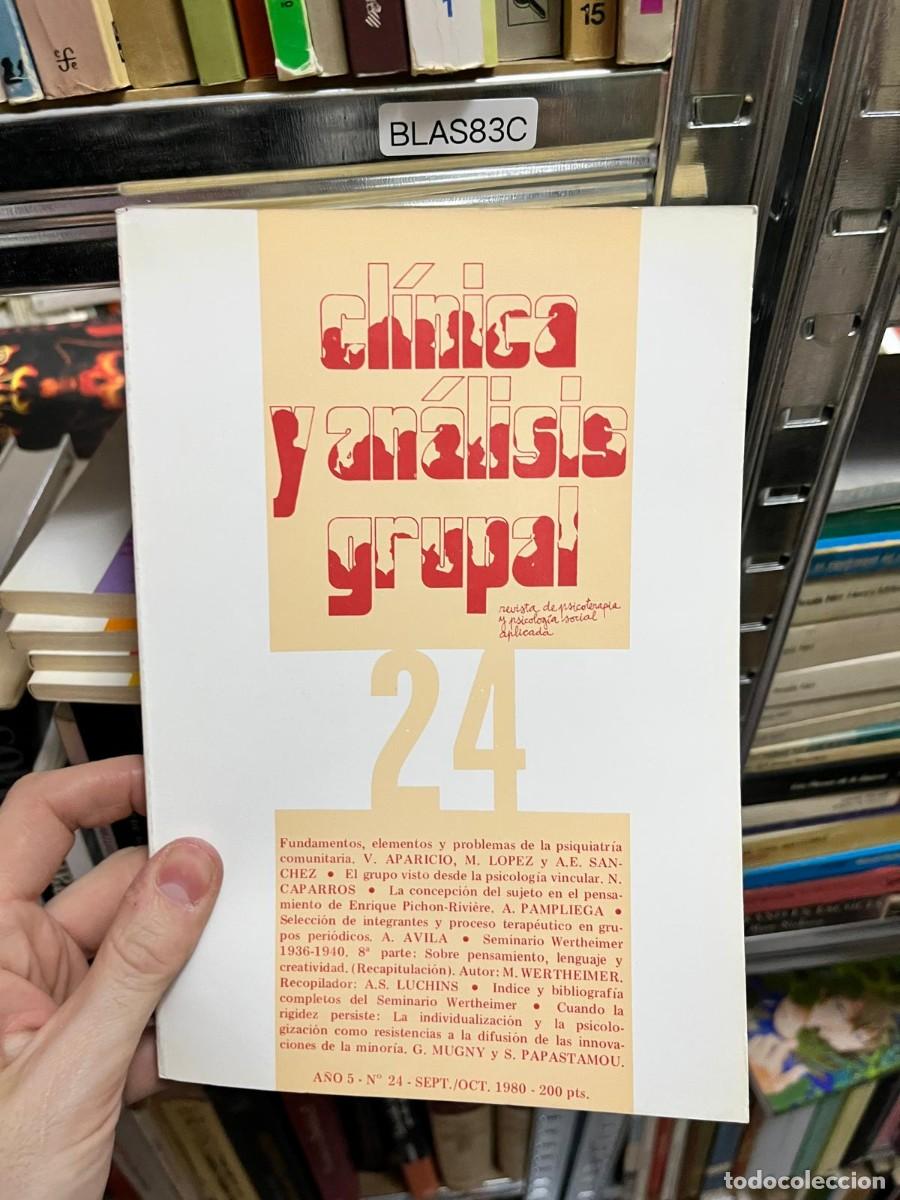 Libros de segunda mano: BLAS83C &ndash; Revista Cl&iacute;nica y An&aacute;lisis Grupal, n&ordm; 24