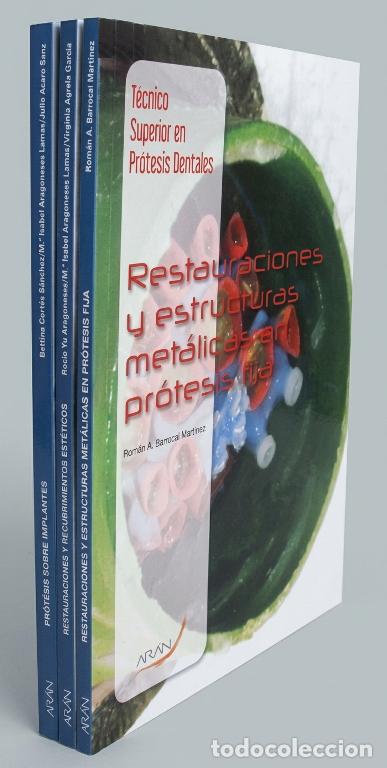 Libros de segunda mano: �F3145 - [3 LIBROS]. ODONTOLOGIA. PROTESIS DENTALES. RECUBRIMIENTOS ESTETICOS. IMPLANTES.