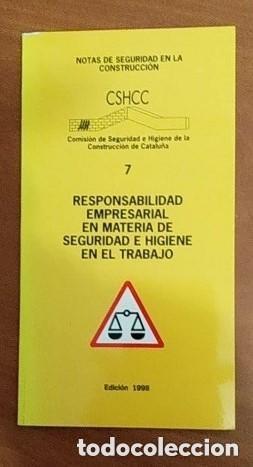 Libros de segunda mano: Notas de seguridad en la construcci&oacute;n n&ordm; 7 &ndash; Responsabilidad empresarial en materia de seguridad
