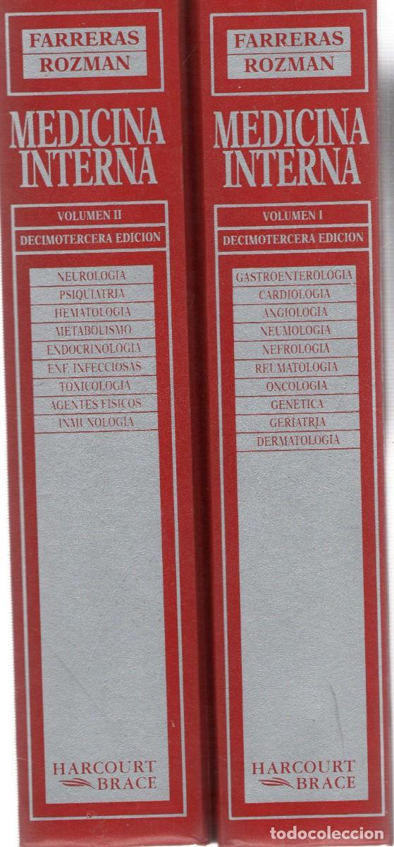 Libros de segunda mano: MEDICINA INTERNA. VOLUMENES I Y II. FARRERAS VALENTI, P. / ROZMAN, C. A-MEDI-1379