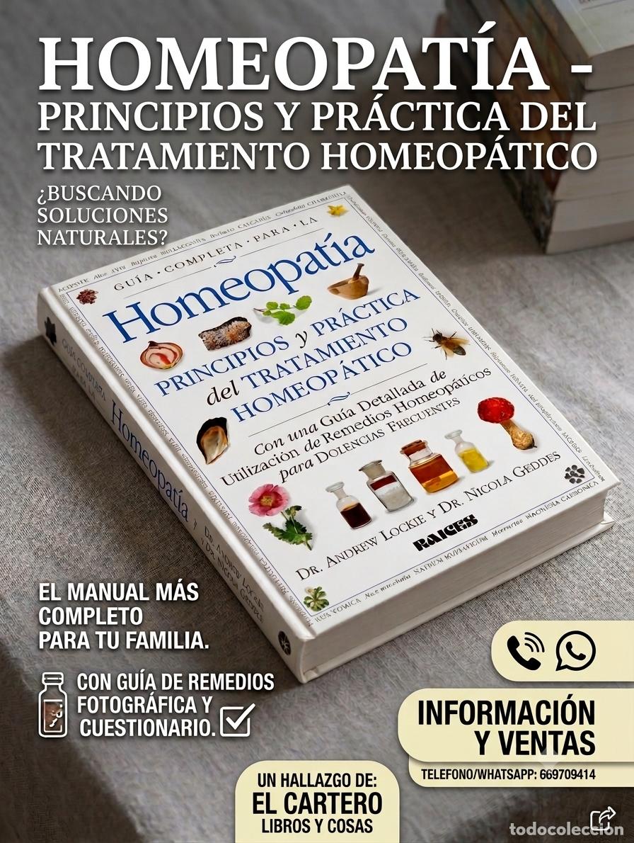 Libros de segunda mano: GU&Iacute;A COMPLETA PARA LA HOMEOPAT&Iacute;A PRINCIPIOS Y PR&Aacute;CTICA DEL TRATAMIENTO HOMEOP&Aacute;TICO DR ANDREW LOCKIE
