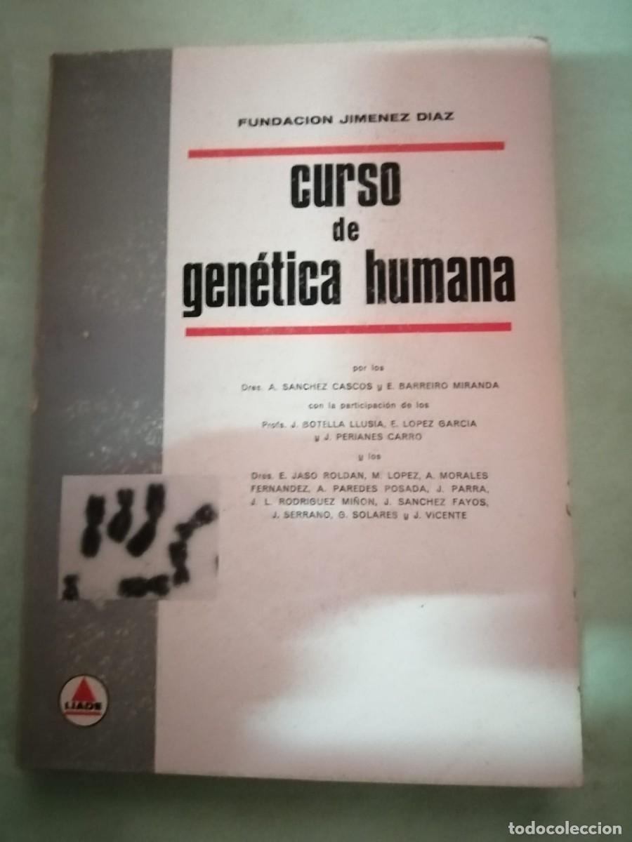 Libros de segunda mano: CURSO DE GENETICA HUMANA (FUNDACION JIMENEZ DIAZ)