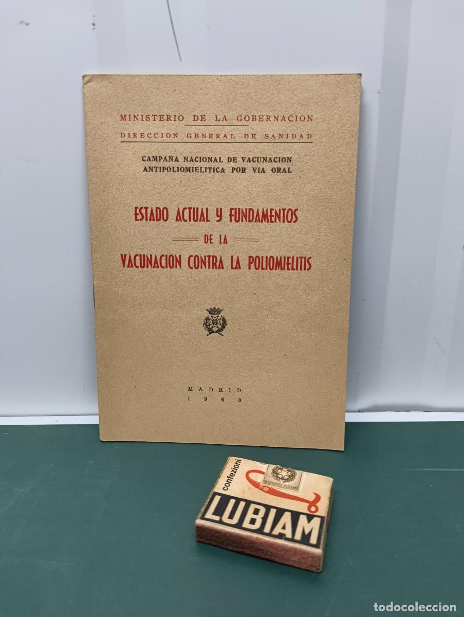 Libros de segunda mano: Estado actual y fundamentos de la vacunaci&oacute;n contra la poliomielitis